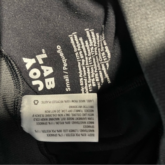 JOY LAB black and grey nylon & spandex leggings for ballet dance warm-up. Small - Picture 7 of 7